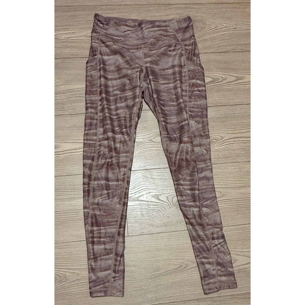 Prana Pants Layna Black Travertine Green High Rise Women's Size Small Leggings